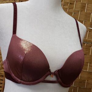 SAVAGE X FENTY Lingerie by Rihanna 32A Sparkle Pink Padded Underwire Bra